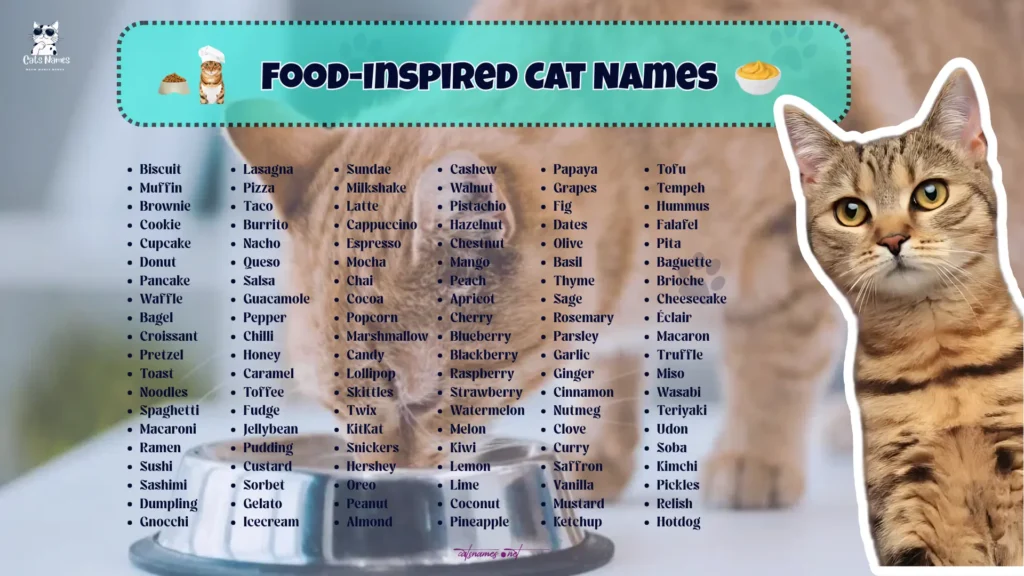 Food-Inspired Cat Names