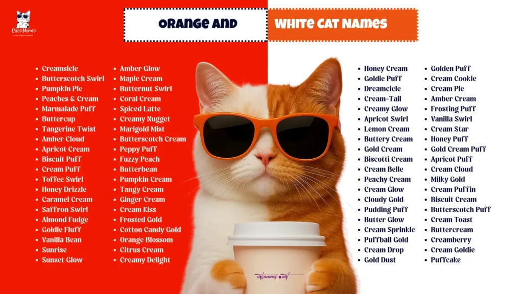 Orange and White Cat Names
