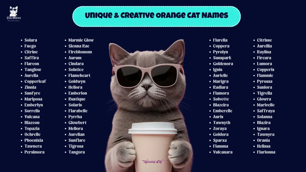 Unique & Creative Orange Cat Names